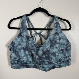 Athleta Solace Printed Sports Bra - size 3X